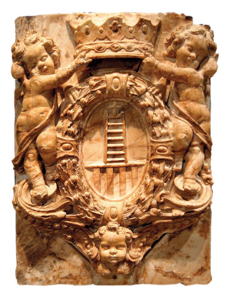 Escut d’Escaladei (s. XVII-XVIII) © Museu de Tortosa