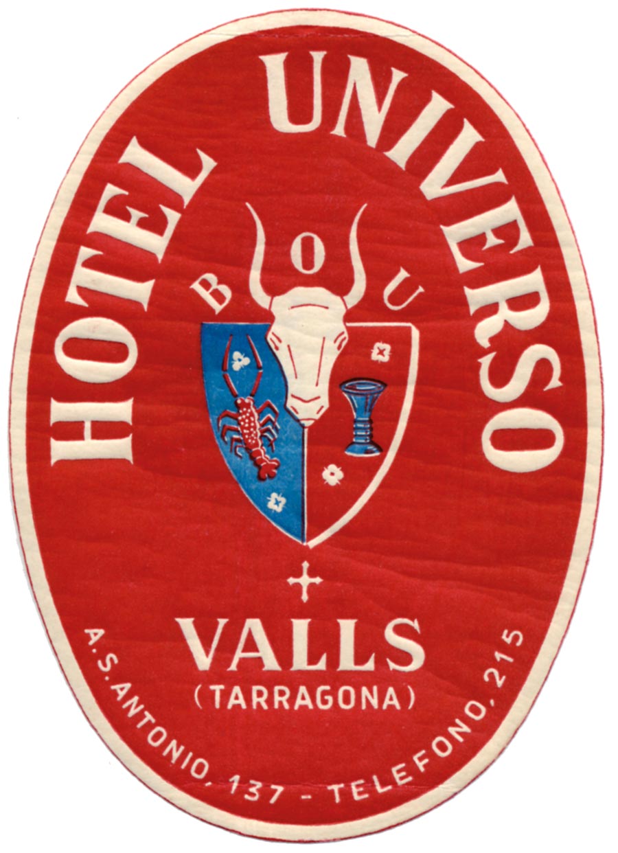 Antic Hotel Universo- Bou a Valls (Col·lecció JM Gatell)