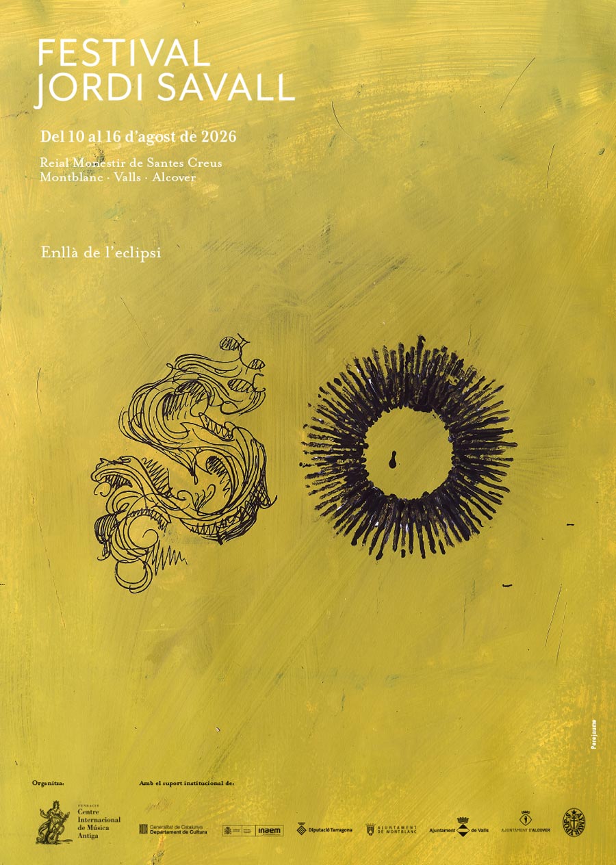 Perejaume. Cartell Festival Jordi Savall 2026.